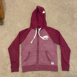 Cranberry Roots Zip Up Sweatshirt